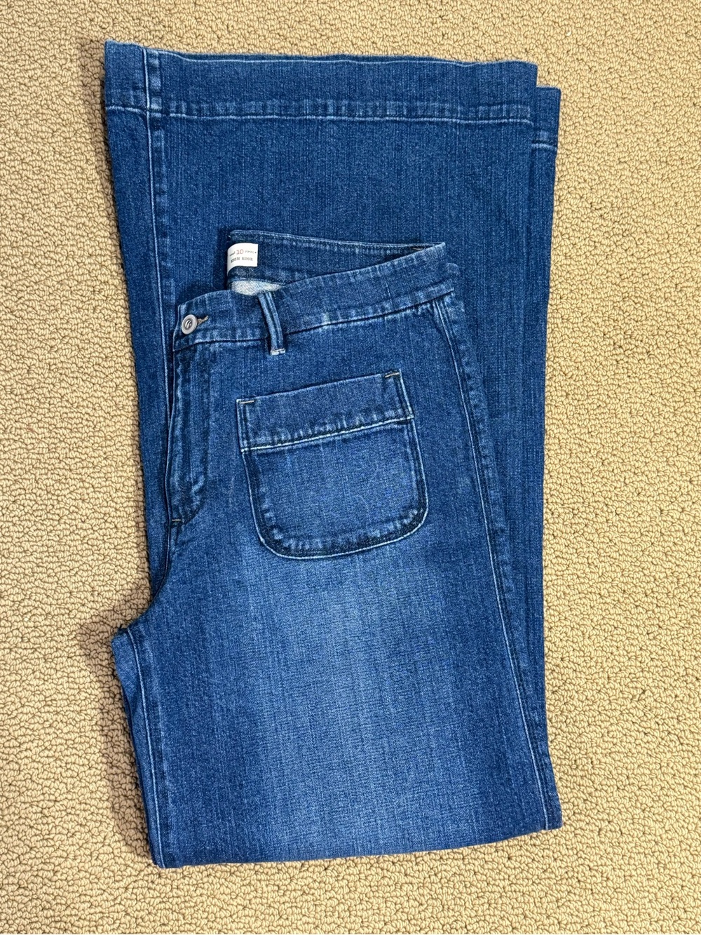 Vintage old navy wide leg flare Blue Denim Jeans - Classic Straight Fit